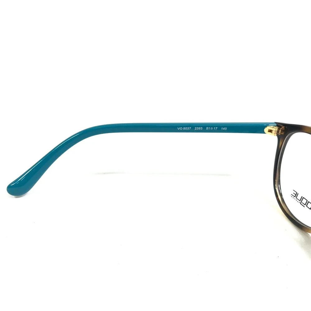 Vogue Eyeglasses Frames VO5037 2393 Brown Blue Round Full Rim 51-17-140